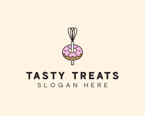 Donut Dessert Kitchenware logo design