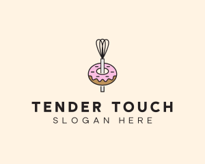 Donut Dessert Kitchenware logo design