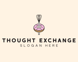 Donut Dessert Kitchenware logo design