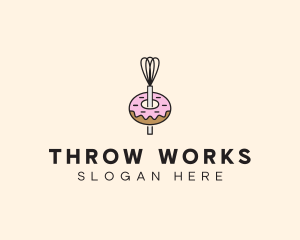 Donut Dessert Kitchenware logo design