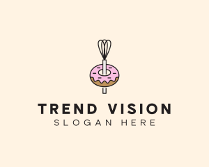 Donut Dessert Kitchenware logo design