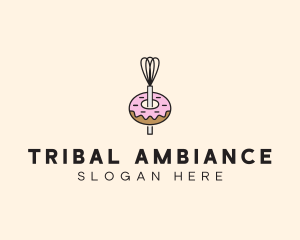 Donut Dessert Kitchenware logo design