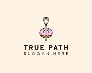 Donut Dessert Kitchenware logo design