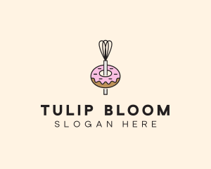 Donut Dessert Kitchenware logo design