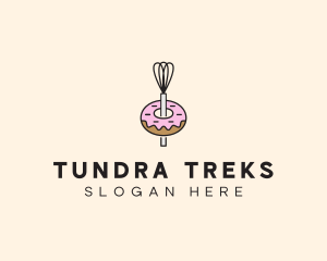 Donut Dessert Kitchenware logo design