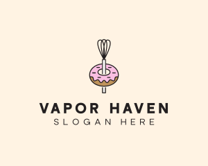 Donut Dessert Kitchenware logo design