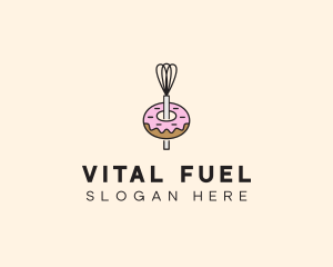 Donut Dessert Kitchenware logo design