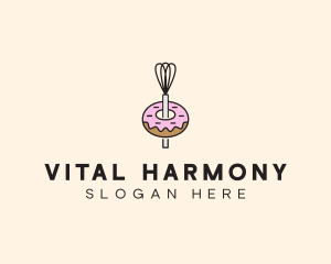 Donut Dessert Kitchenware logo design