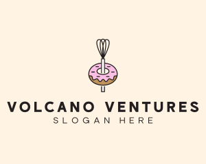 Donut Dessert Kitchenware logo design