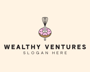 Donut Dessert Kitchenware logo design