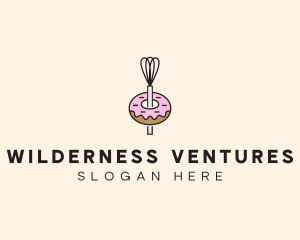 Donut Dessert Kitchenware logo design