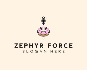 Donut Dessert Kitchenware logo design