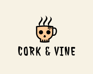 Skeleton Coffee Bar  logo design