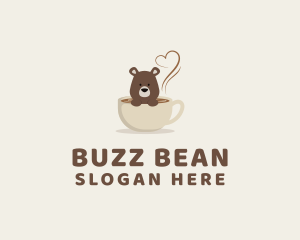 Coffee Bear Cup logo design