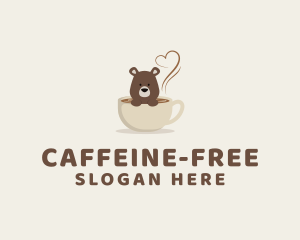 Coffee Bear Cup logo design