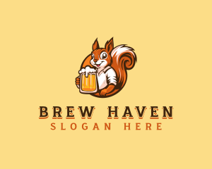 Drinking Squirrel Beer Logo