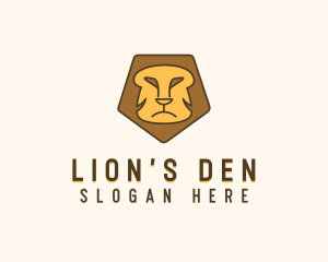 Lion Zoo Face logo design