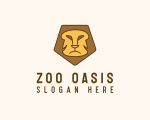 Lion Zoo Face logo design