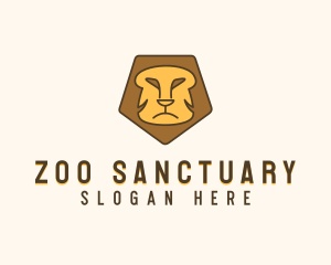 Lion Zoo Face logo design