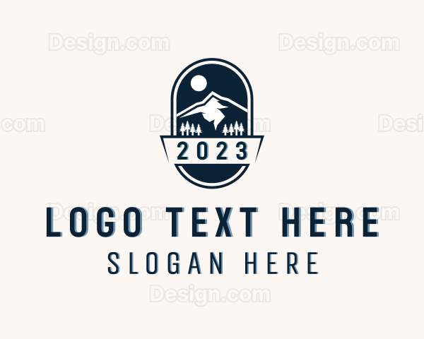 Outdoor Mountain Peak Logo