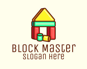 House Blocks Toy logo design