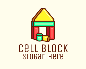 House Blocks Toy logo design