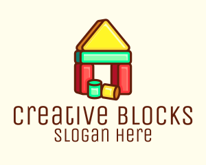 House Blocks Toy logo design