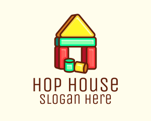 House Blocks Toy logo design