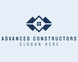 House Roof Property Renovation logo design