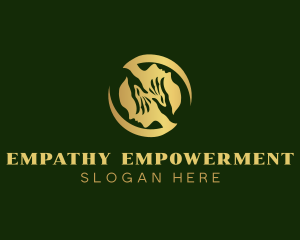 Mental Support Hand logo design