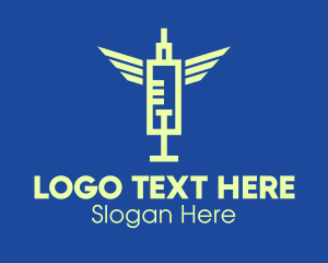 Shot - Medical Vaccine Syringe logo design