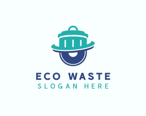 Trash Bin Sanitation logo design