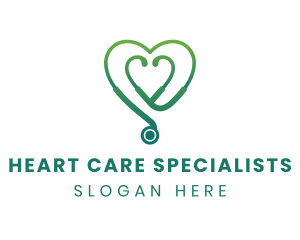 Green Heart Stethoscope logo