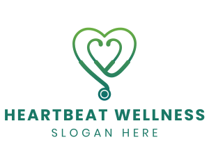 Green Heart Stethoscope logo
