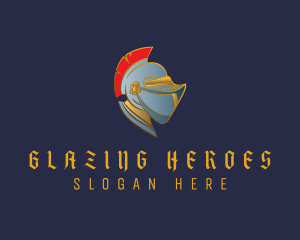 Knight Hero Helmet logo design