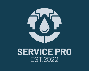 Hydro Utility Service  logo design