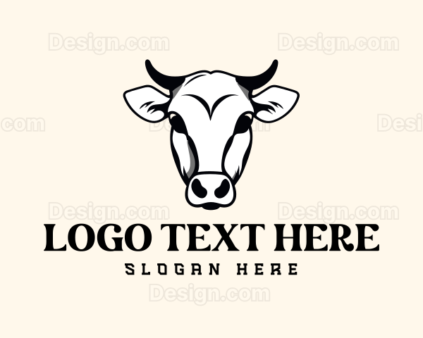 Cow Bull Bovine Logo