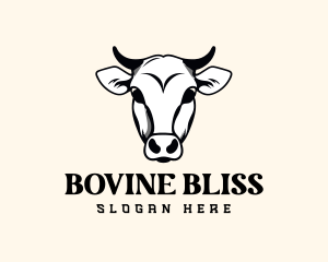 Cow Bull Bovine logo design