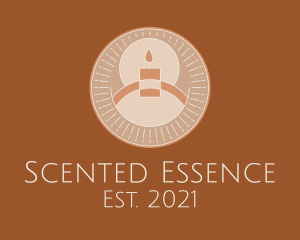 Scented Candle Badge logo design