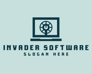 Laptop Computer Software logo design