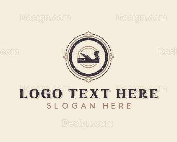 Wood Planer Handyman Logo