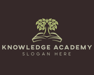 Book Learning Tree logo design