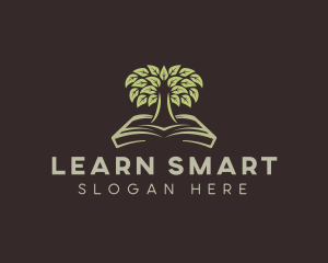 Book Learning Tree logo design