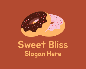 Sprinkled Donuts Pastry  logo design