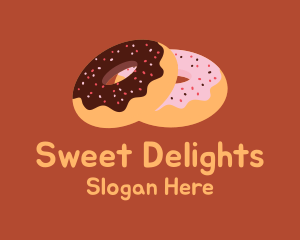 Sprinkled Donuts Pastry  logo design