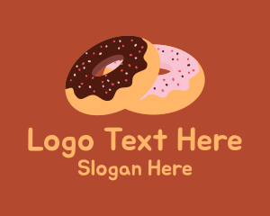 Donuts - Sprinkled Donuts Pastry logo design