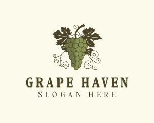 Natural Organic Grapes logo design