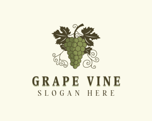 Natural Organic Grapes logo design