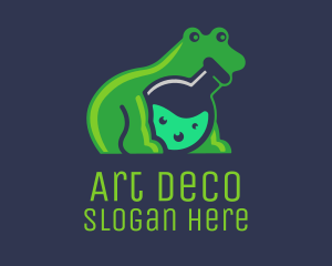 Lab Flask Frog Logo