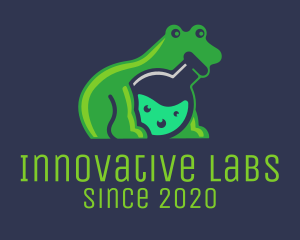 Lab Flask Frog logo